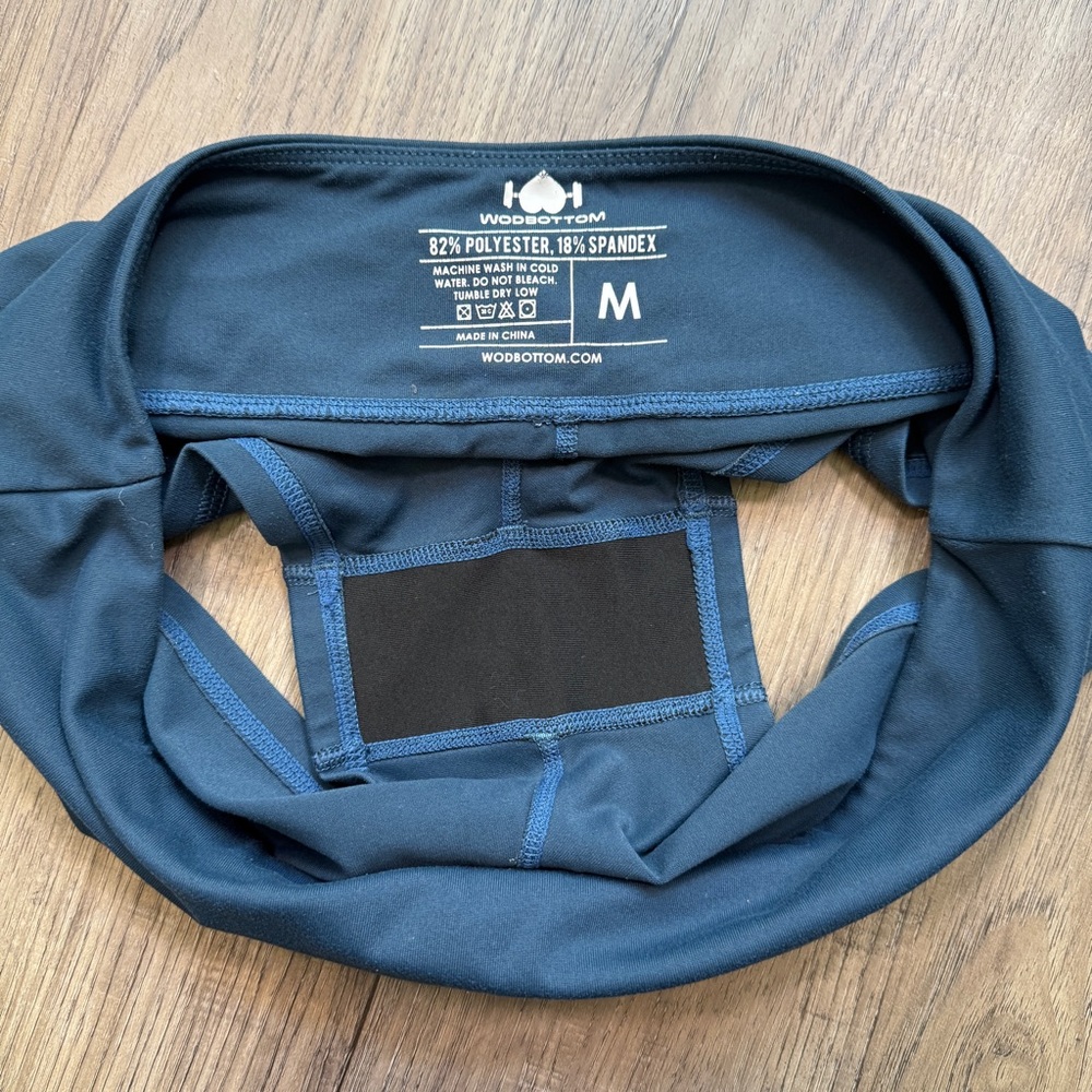 WodBottom Dark Blue Workout Shorts - Size Medium - Picture 4 of 5